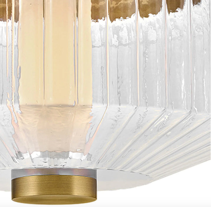 Fredrick Ramond FR41463 Reign 13" LED Flush Mount - Lacquered Brass