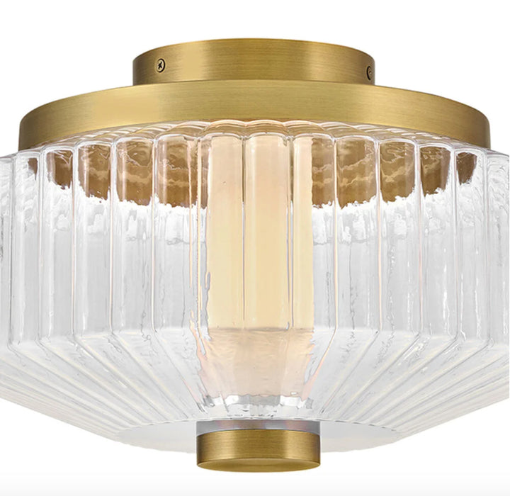 Fredrick Ramond FR41463 Reign 13" LED Flush Mount - Lacquered Brass