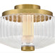 Fredrick Ramond FR41463 Reign 13" LED Flush Mount - Lacquered Brass