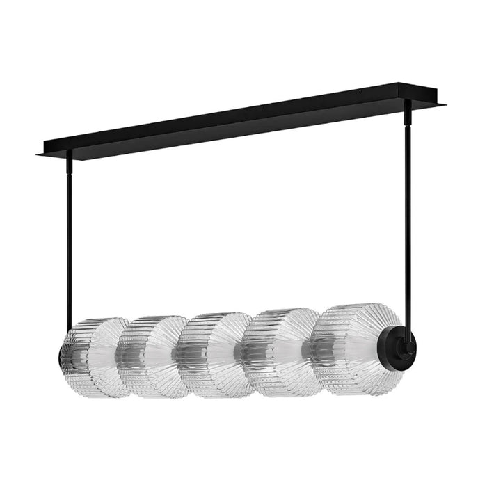 Fredrick Ramond FR41465 Reign 1-lt 49" LED Linear Chandelier - Black