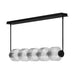 Fredrick Ramond FR41465 Reign 1-lt 49" LED Linear Chandelier - Black