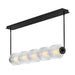Fredrick Ramond FR41465 Reign 1-lt 49" LED Linear Chandelier - Black