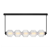 Fredrick Ramond FR41465 Reign 1-lt 49" LED Linear Chandelier - Black