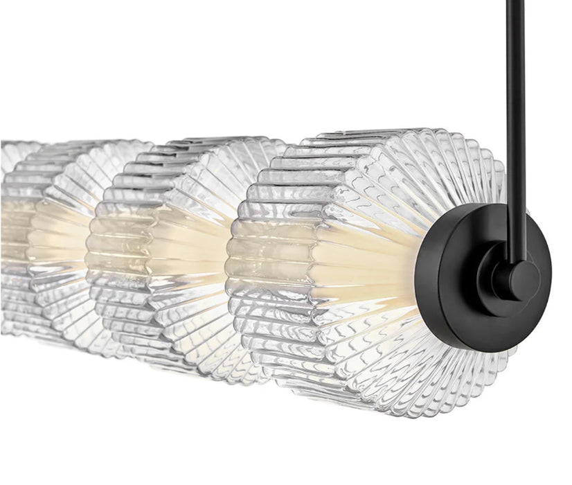 Fredrick Ramond FR41465 Reign 1-lt 49" LED Linear Chandelier - Black