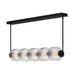 Fredrick Ramond FR41465 Reign 1-lt 49" LED Linear Chandelier - Black