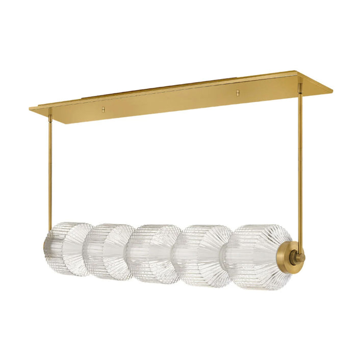 Fredrick Ramond FR41465 Reign 1-lt 49" LED Linear Chandelier - Lacquered Brass