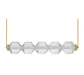 Fredrick Ramond FR41465 Reign 1-lt 49" LED Linear Chandelier - Lacquered Brass