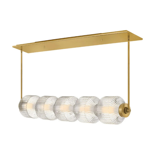 Fredrick Ramond FR41465 Reign 1-lt 49" LED Linear Chandelier - Lacquered Brass