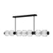 Fredrick Ramond FR41466 Reign 1-lt 69" LED Linear Chandelier - Black