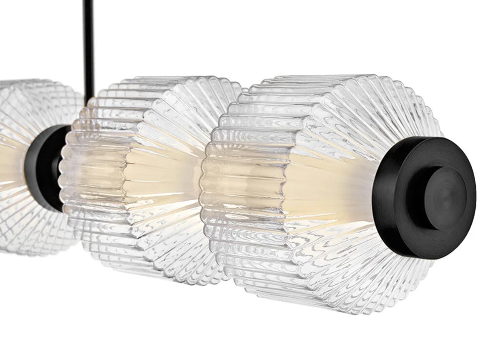Fredrick Ramond FR41466 Reign 1-lt 69" LED Linear Chandelier - Black