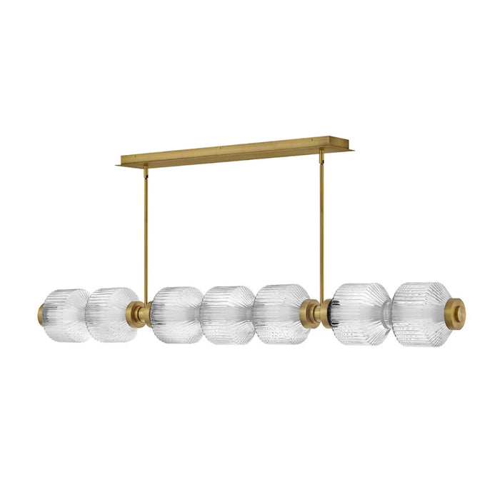 Fredrick Ramond FR41466 Reign 1-lt 69" LED Linear Chandelier - Lacquered Brass