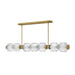 Fredrick Ramond FR41466 Reign 1-lt 69" LED Linear Chandelier - Lacquered Brass