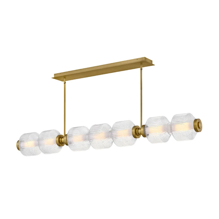 Fredrick Ramond FR41466 Reign 1-lt 69" LED Linear Chandelier - Lacquered Brass