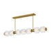 Fredrick Ramond FR41466 Reign 1-lt 69" LED Linear Chandelier - Lacquered Brass