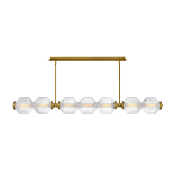 Fredrick Ramond FR41466 Reign 1-lt 69" LED Linear Chandelier - Lacquered Brass