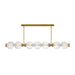 Fredrick Ramond FR41466 Reign 1-lt 69" LED Linear Chandelier - Lacquered Brass