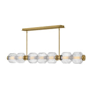 Fredrick Ramond FR41466 Reign 1-lt 69" LED Linear Chandelier - Lacquered Brass