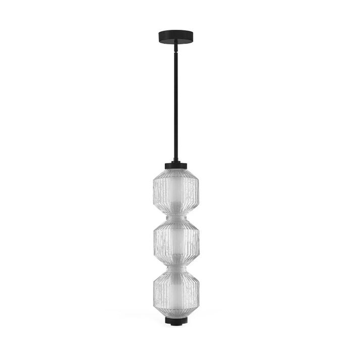 Fredrick Ramond FR41467 Reign 8" LED Convertible Pendant - Black