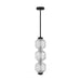 Fredrick Ramond FR41467 Reign 8" LED Convertible Pendant - Black