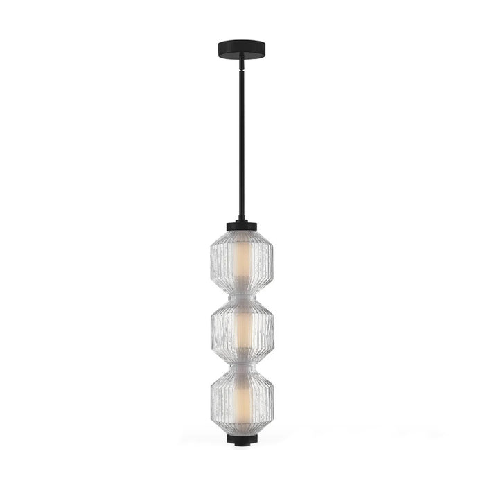 Fredrick Ramond FR41467 Reign 8" LED Convertible Pendant - Black