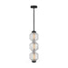 Fredrick Ramond FR41467 Reign 8" LED Convertible Pendant - Black