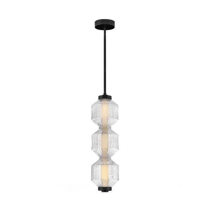Fredrick Ramond FR41467 Reign 8" LED Convertible Pendant - Black