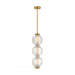 Fredrick Ramond FR41467 Reign 8" LED Convertible Pendant - Lacquered Brass