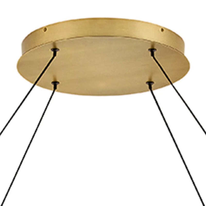Fredrick Ramond FR41478 Althea 53" LED Chandelier - Lacquered Brass