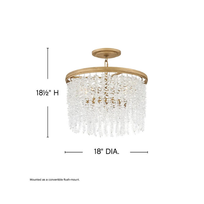 Fredrick Ramond FR41493 Rubina 4-lt 18" LED Pendant