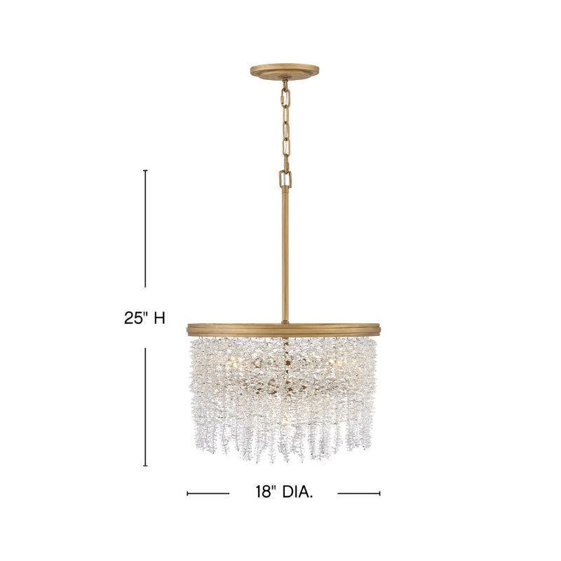 Fredrick Ramond FR41493 Rubina 4-lt 18" LED Pendant
