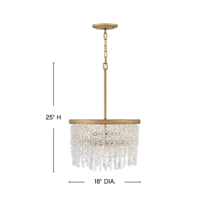Fredrick Ramond FR41493 Rubina 4-lt 18" LED Pendant