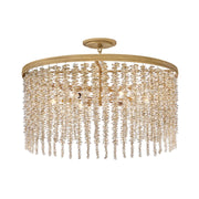 Fredrick Ramond FR41494 Rubina 6-lt 30" LED Convertible Chandelier - Light Amber Crystal