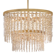 Fredrick Ramond FR41495 Rubina 10-lt 26" LED Chandelier - Light Amber Crystal