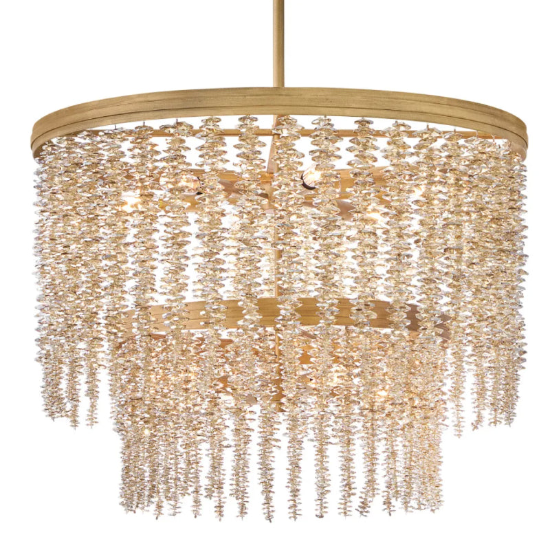 Fredrick Ramond FR41495 Rubina 10-lt 26" LED Chandelier - Light Amber Crystal