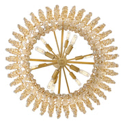 Fredrick Ramond FR41495 Rubina 10-lt 26" LED Chandelier - Light Amber Crystal