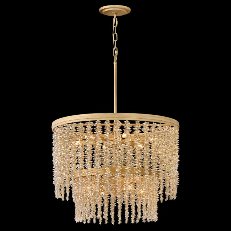 Fredrick Ramond FR41495 Rubina 10-lt 26" LED Chandelier - Light Amber Crystal