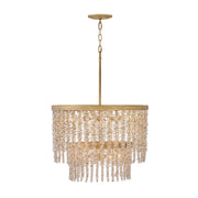 Fredrick Ramond FR41495 Rubina 10-lt 26" LED Chandelier - Light Amber Crystal