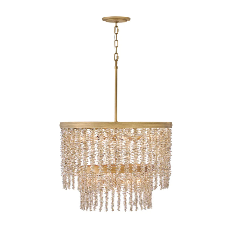 Fredrick Ramond FR41495 Rubina 10-lt 26" LED Chandelier - Light Amber Crystal