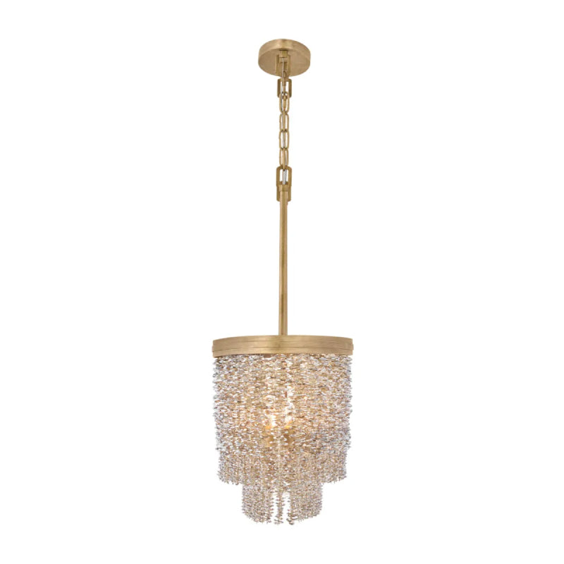 Fredrick Ramond FR41496 Rubina 6-lt 48" LED Linear Chandelier - Light Amber Crystal
