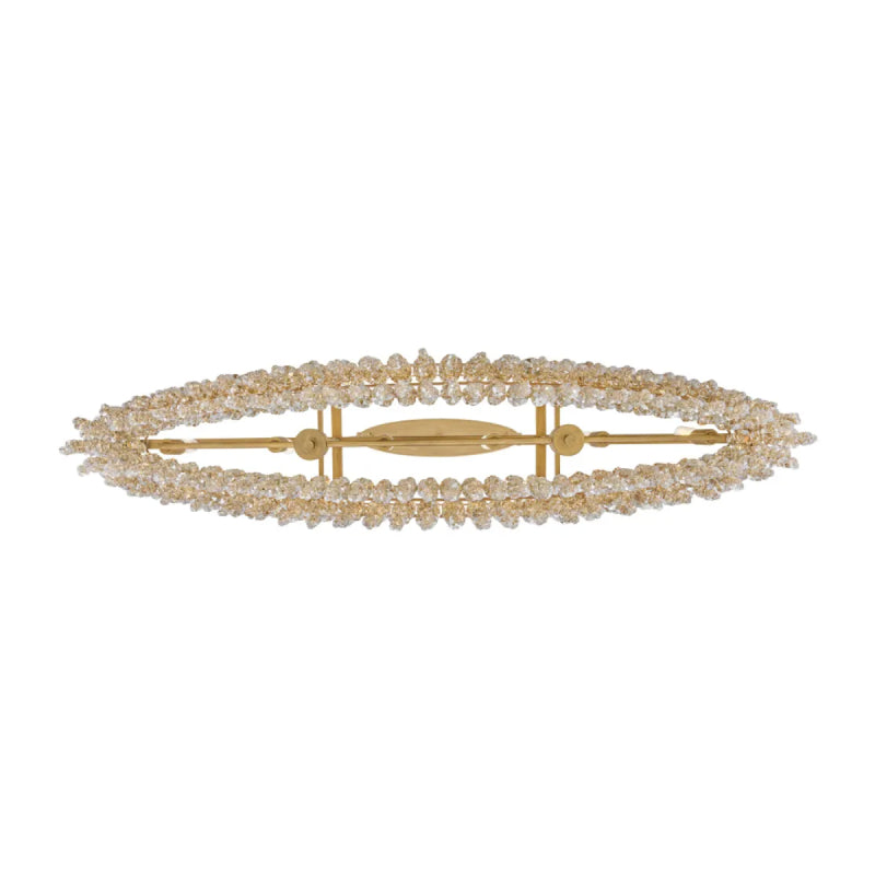Fredrick Ramond FR41496 Rubina 6-lt 48" LED Linear Chandelier - Light Amber Crystal