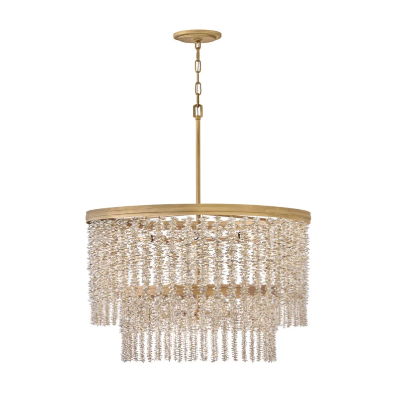 Fredrick Ramond FR41498 Rubina 12-lt 30" LED Chandelier - Light Amber Crystal