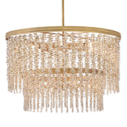 Fredrick Ramond FR41498 Rubina 12-lt 30" LED Chandelier - Light Amber Crystal