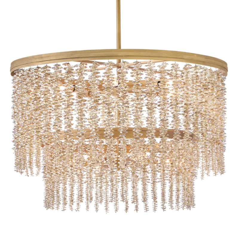 Fredrick Ramond FR41498 Rubina 12-lt 30" LED Chandelier - Light Amber Crystal