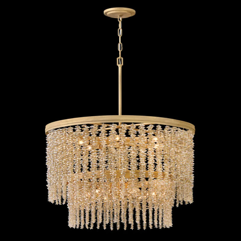 Fredrick Ramond FR41498 Rubina 12-lt 30" LED Chandelier - Light Amber Crystal