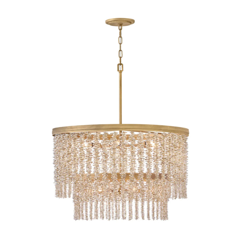 Fredrick Ramond FR41498 Rubina 12-lt 30" LED Chandelier - Light Amber Crystal