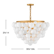 Fredrick Ramond FR41565 Marabel 6-lt 31" LED Chandelier