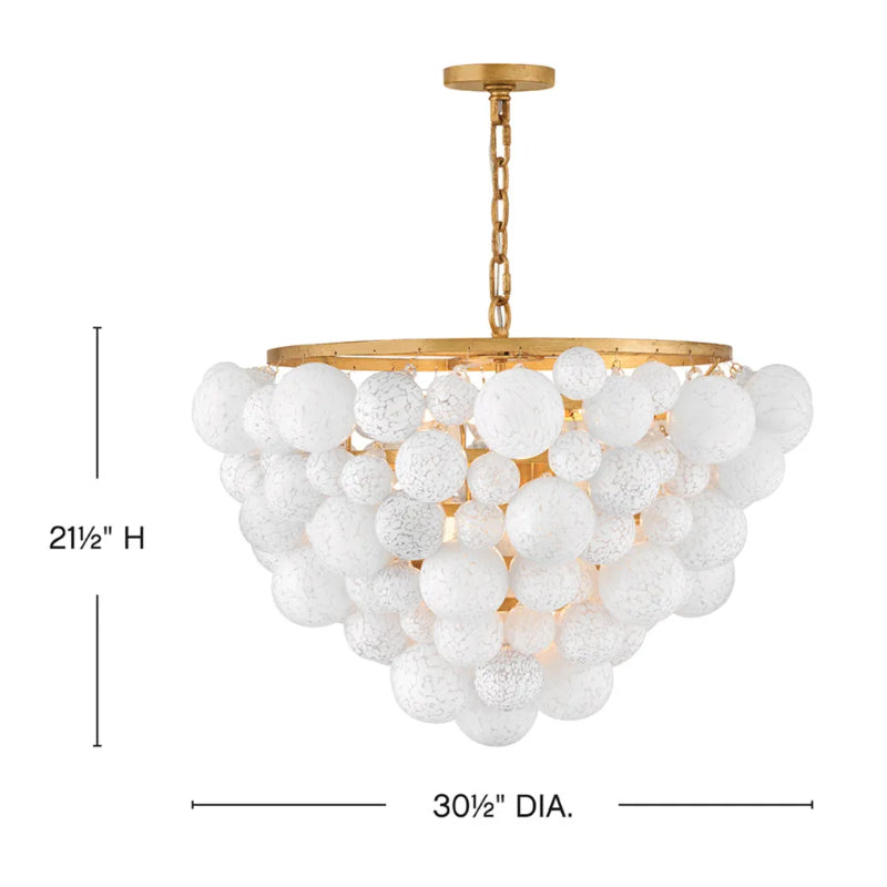 Fredrick Ramond FR41565 Marabel 6-lt 31" LED Chandelier