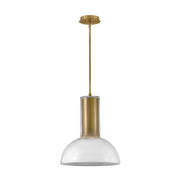 Fredrick Ramond FR41577 Ombra 1-lt 19" Pendant - Lacquered Brass