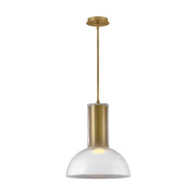 Fredrick Ramond FR41577 Ombra 1-lt 19" Pendant - Lacquered Brass