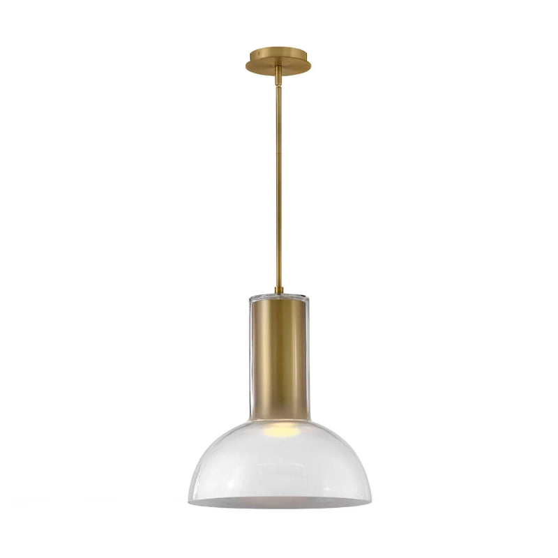 Fredrick Ramond FR41577 Ombra 1-lt 19" Pendant - Lacquered Brass